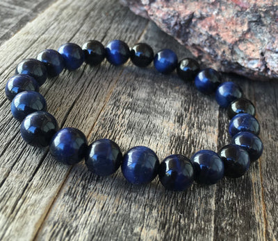 blue men bracelet
